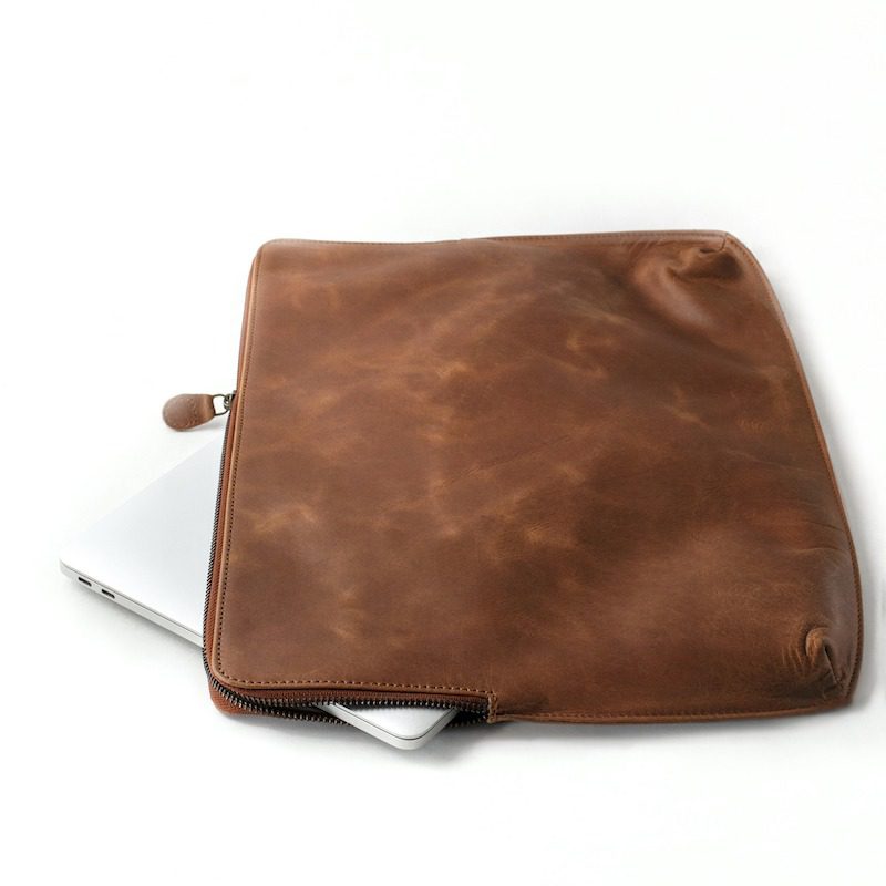 Funda para laptop Madrid - CUERO Marrón