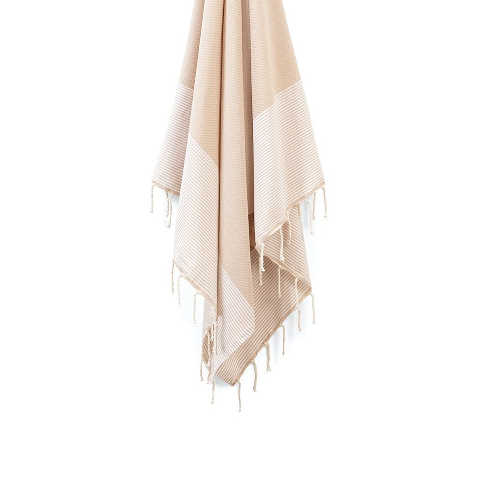 Toalla / Fouta Nid de Abeille Beige