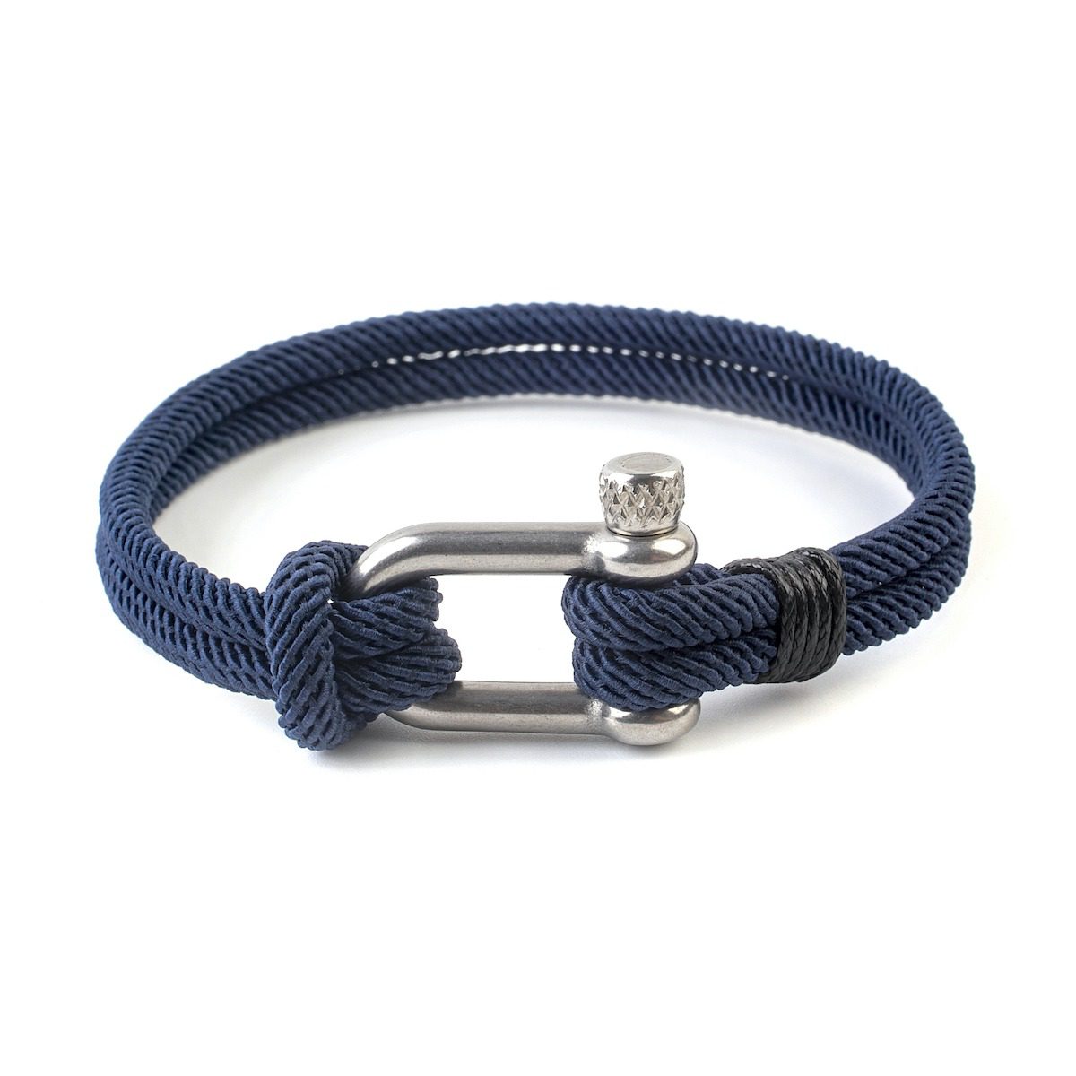 Pulsera Mr. Martin Rope - Azul Con Hebilla Plata