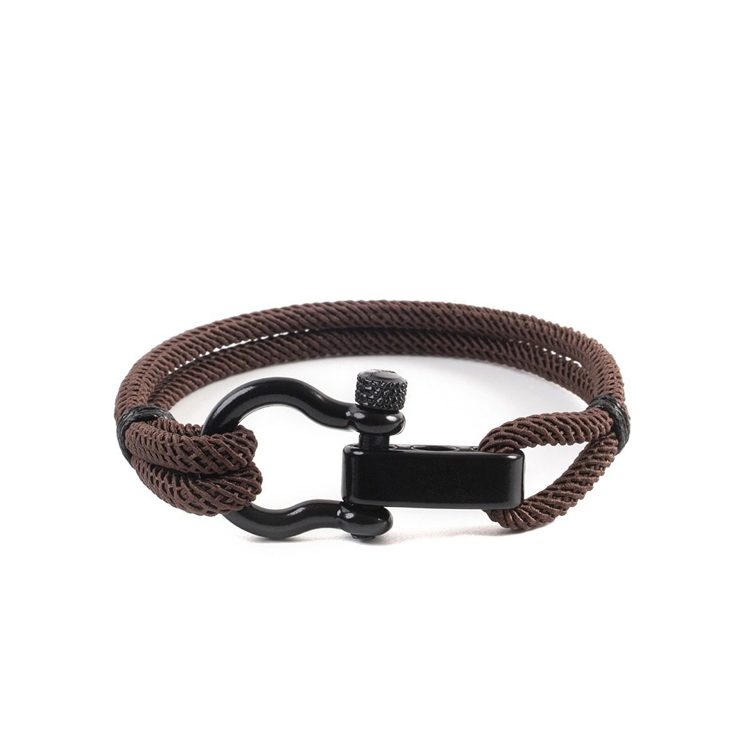 Pulsera Mr. Martin Rope - Marrón Con Hebilla Negra