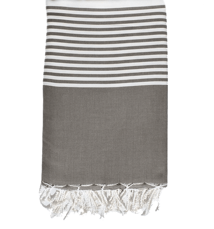 Toalla / Fouta Creta XL Toupe y Beige