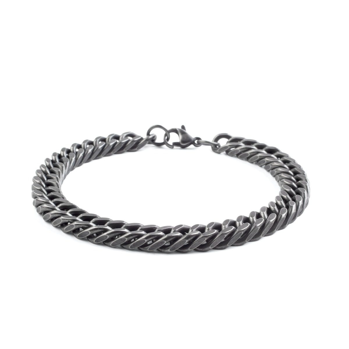Pulsera Gun Metal - Cadena XL