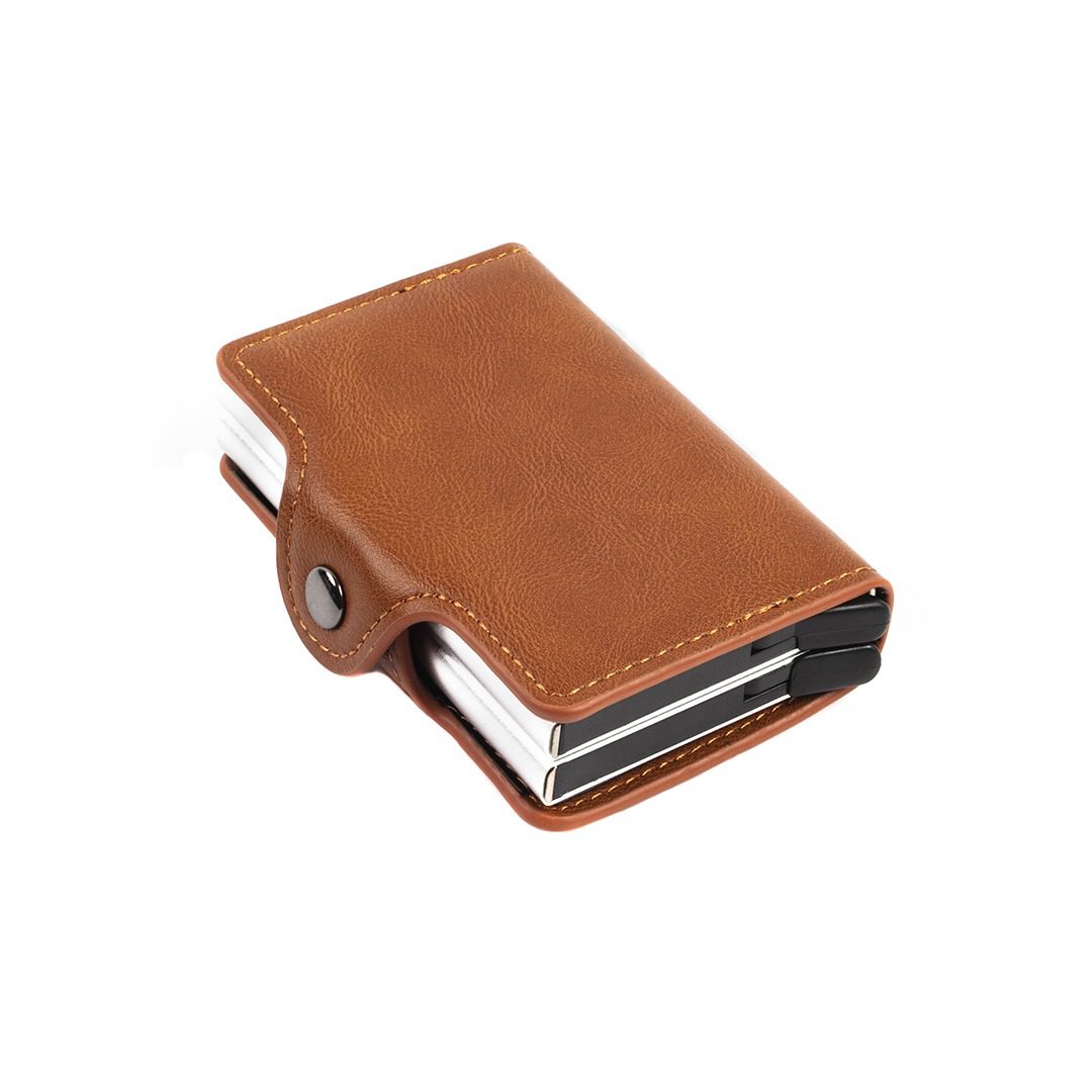 Billetera Smart Wallet Doble - Cognac